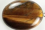 1.65" Tiger's Eye Pendant (Necklace) - 925 Sterling Silver   - #192355-1